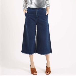 Topshop Culottes medium wash denim